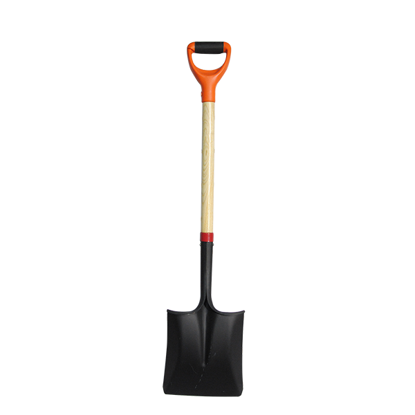 Square Digging Shovel, Hardwood Handle, D-Grip, Gardening Shovel, Snow Shovel