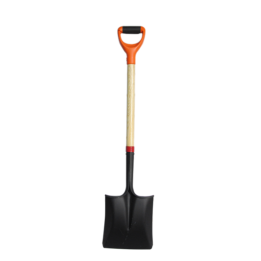 Square Digging Shovel, Hardwood Handle, D-Grip, Gardening Shovel, Snow Shovel