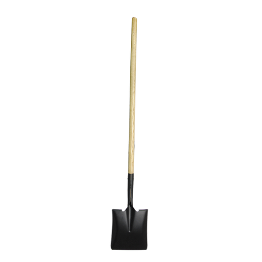 Workforce Tools Square Tip Shovel, Flat Shovel, Snow Shovel Black