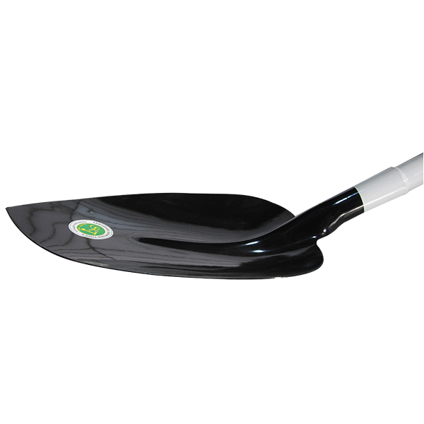 Round Head Shovel Wood Handle, Steel D-Handle and Medium Duty