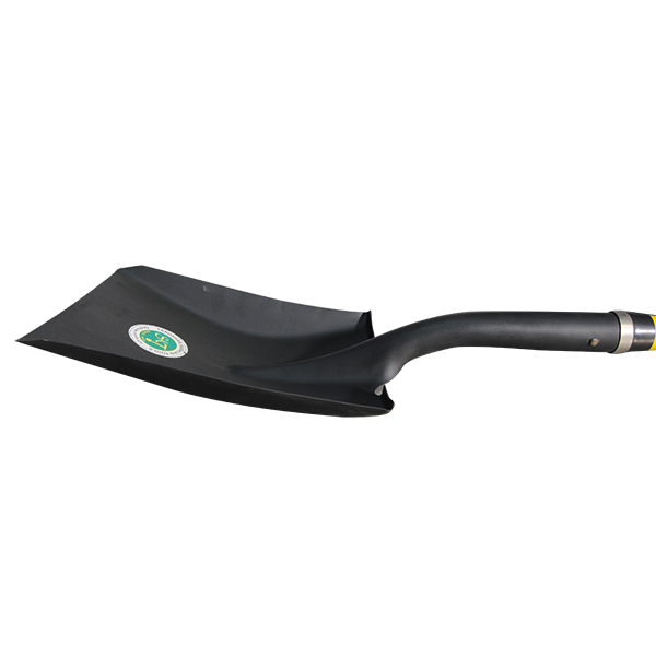 Flat Shovel, Transfer Shovel with D and Heavy Duty Square Head for Landscaping, Gardening, Construction, Snow Shovel and Yard Work, Metal + Wood