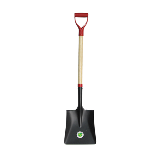 Square Digging Shovel, Hardwood Handle, D-Grip, Gardening Shovel, Snow Shovel