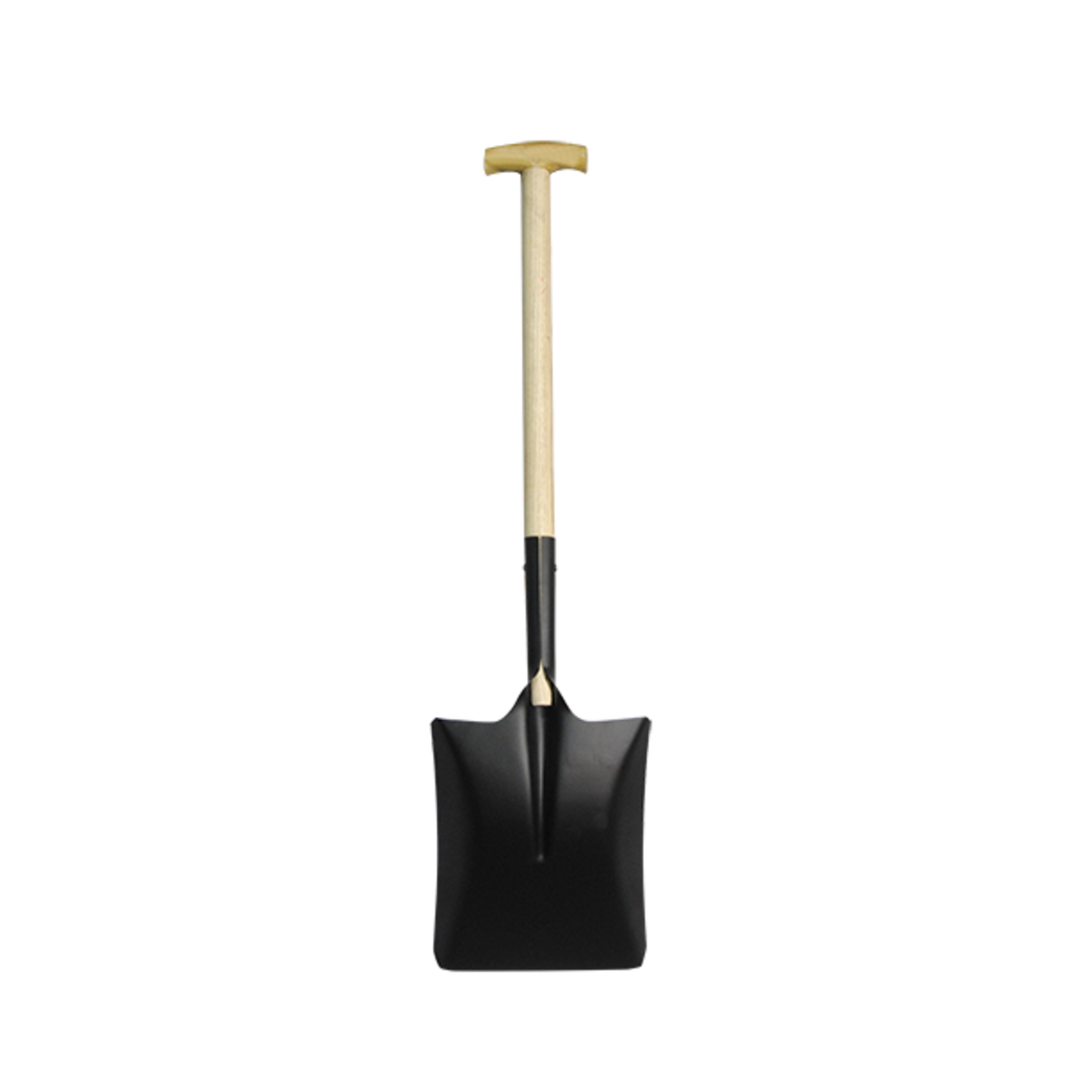Built-in square tip shovel, T-shaped long handle, flat shovel, agricultural shovel tool shovel
