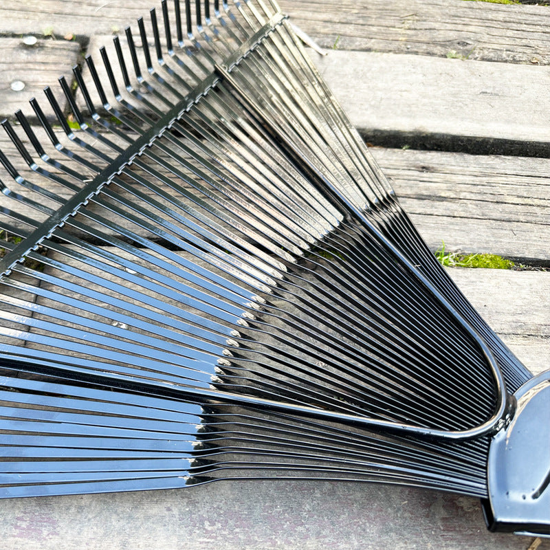 44-tooth grass rake, wire rake, debris rake, leaf rake, gardening tool, lawn sweeper, fallen leaf rake, 44 teeth