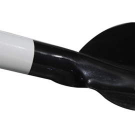 Round Head Shovel Wood Handle, Steel D-Handle and Medium Duty