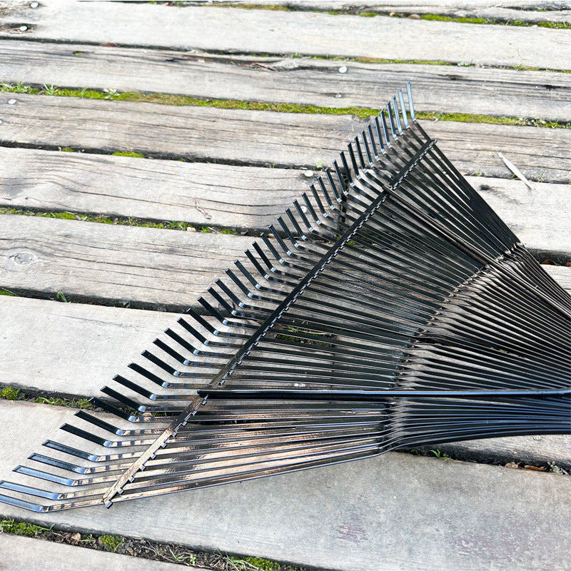 44-tooth grass rake, wire rake, debris rake, leaf rake, gardening tool, lawn sweeper, fallen leaf rake, 44 teeth