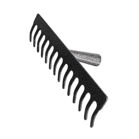 Digging artifact 14 teeth rake spike rake dead grass rake fallen leaves rake loose soil rake garden gardening - without wooden sticks